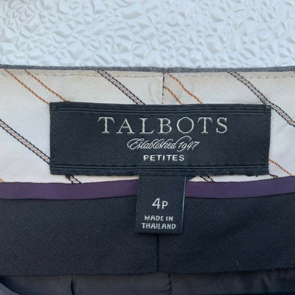 Talbots Women Gray Pants Size 4 Petite Signature S - Picture 4 of 7